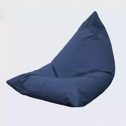 Modern Navy Blue Triangle Bean Bag Chair