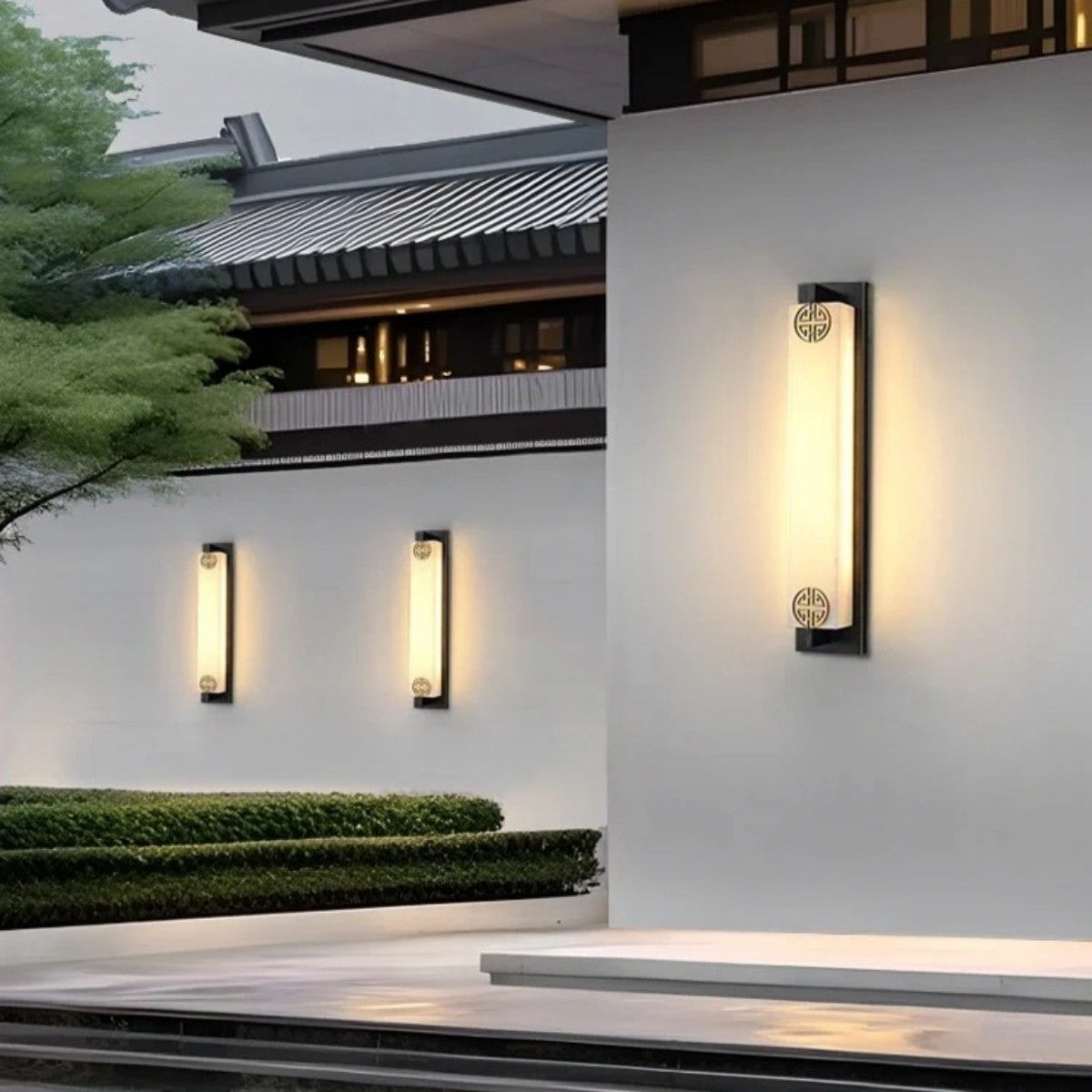 Asian-Inspired Outdoor Wall Light
