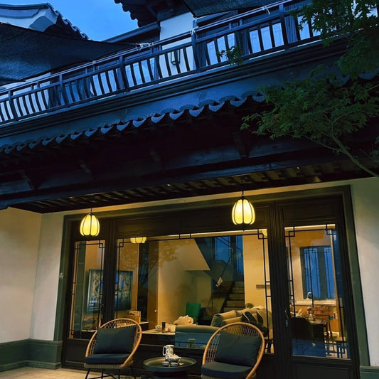 Outdoor Asian Lantern Pendant Light