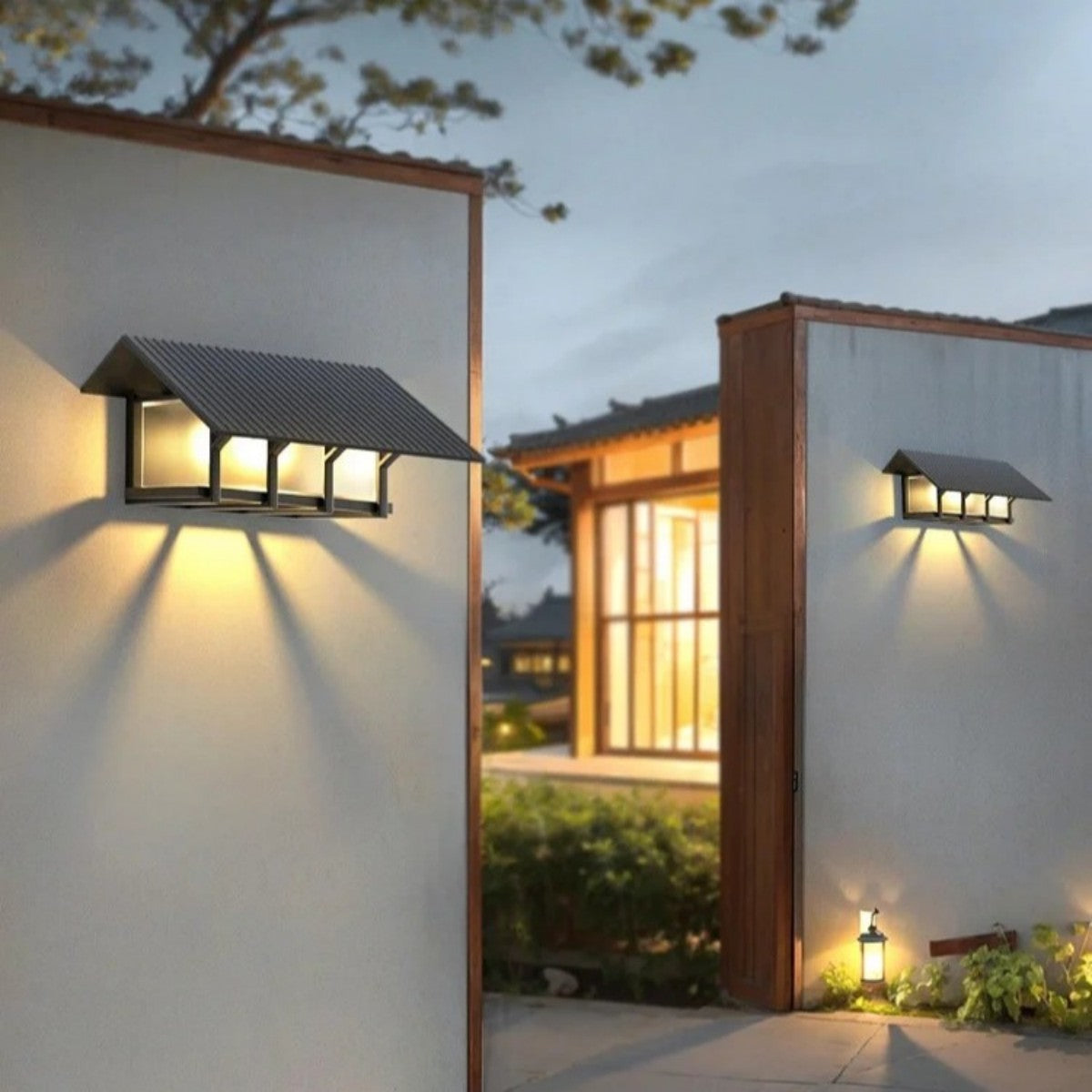 Roofed Wall Lantern