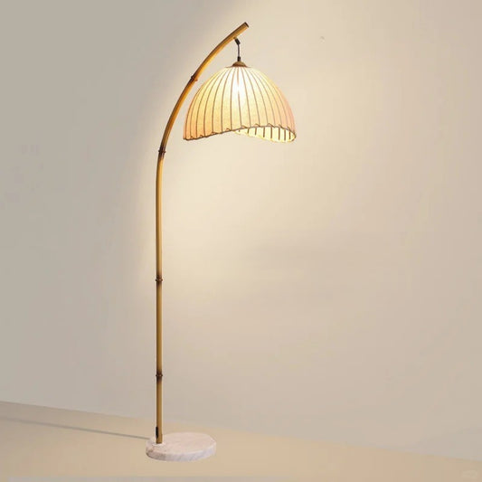 Bamboo Arc Floor Lamp