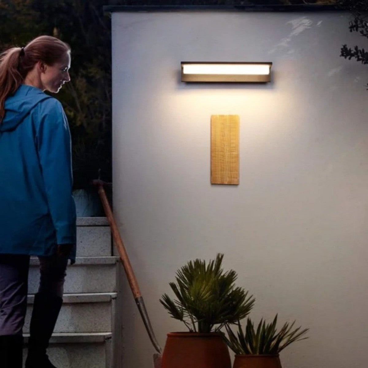 Rustic LED Wall Sconce