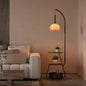 Modern Floor Lamp with Shelves