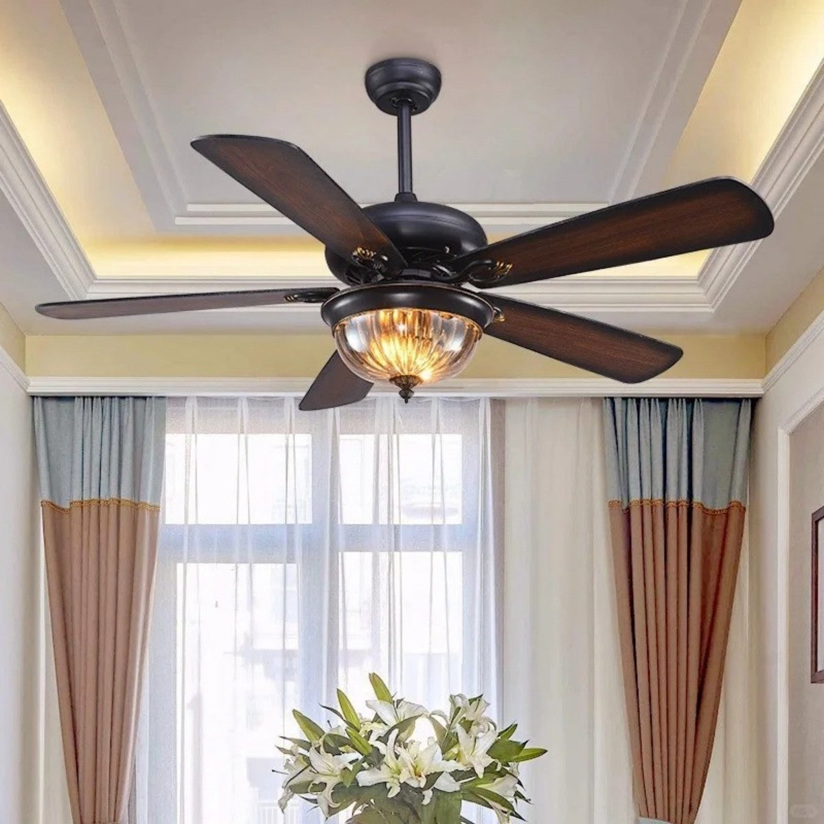 Vintage LED Ceiling Fan