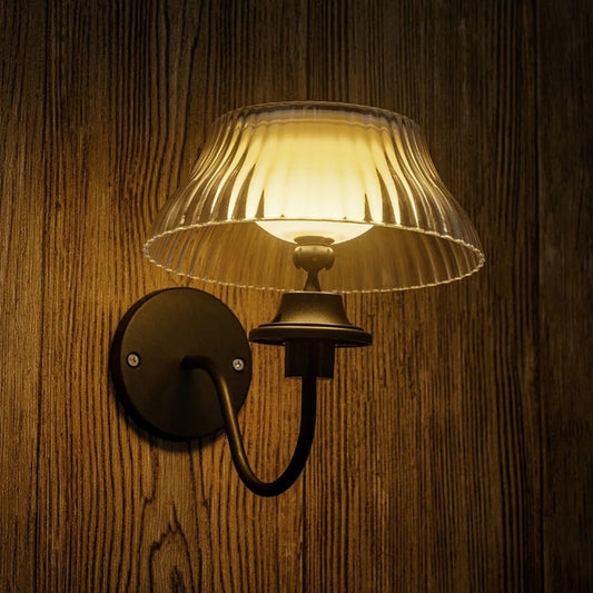 Vintage Glass Wall Sconce