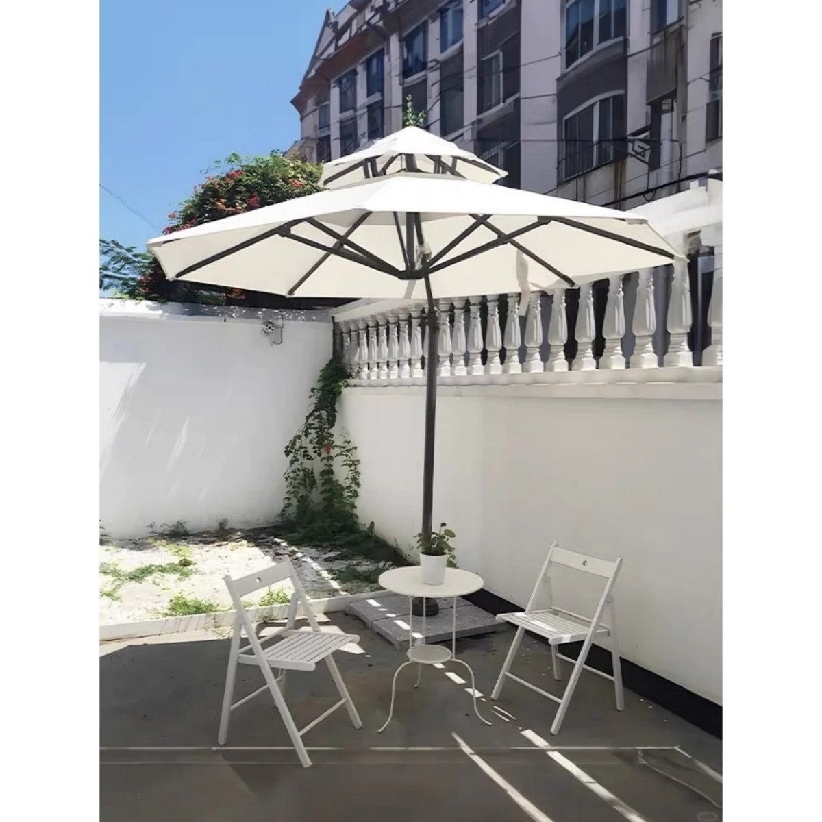 9FT Double-Tier Patio Umbrella