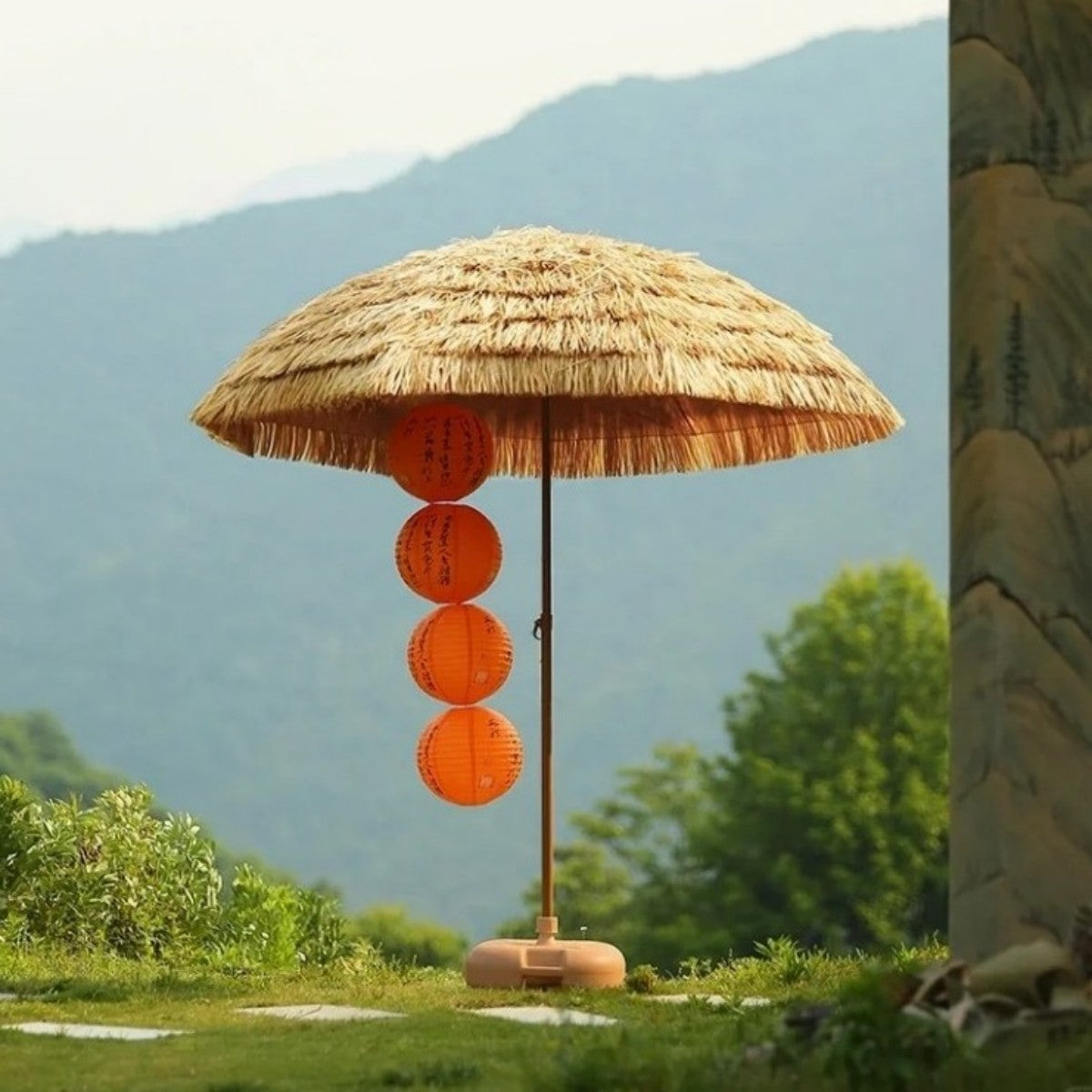 9FT Tiki Thatch Patio Umbrella