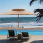 9FT Tiki-Style Patio Umbrella with Straw Thatch Canopy