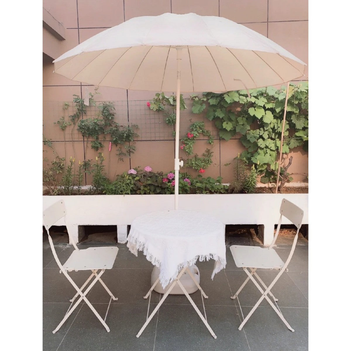 7FT Outdoor Patio Umbrella with UV-Resistant Fabric