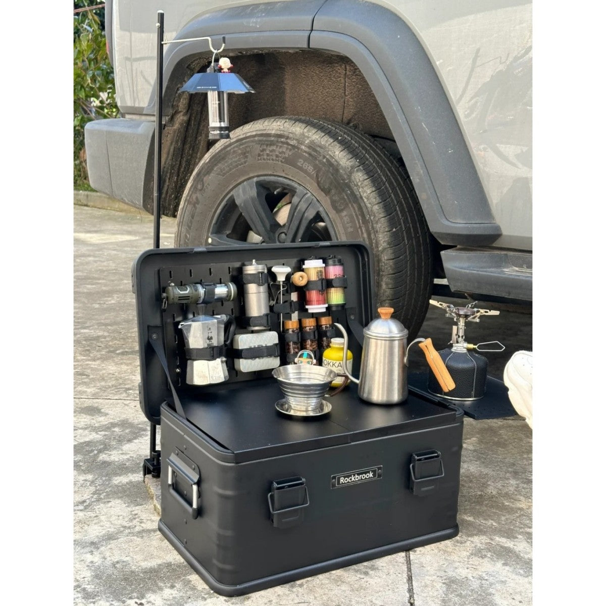 Portable Coffee Organizer Box for Outdoor Adventures